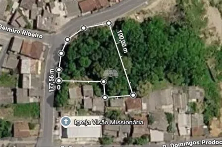 Lote/Terreno à venda, 1640m² no Cachoeira, Almirante Tamandaré