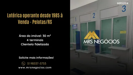 Ponto Comercial à venda, 30m² no Centro, Pelotas