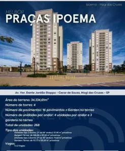 Apartamento com 3 Quartos à venda, 75m² no Cézar de Souza, Mogi das Cruzes