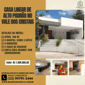 Casa de Condomínio com 4 Quartos à venda, 240m² no Lagoa, Macaé