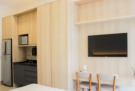 Apartamento com 1 Quarto para alugar, 25m² no Jardim das Acácias, São Paulo