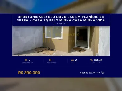 Casa com 2 Quartos à venda, 50m² no Planície da Serra, Serra