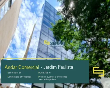 Sala Comercial para alugar, 309m² no Cerqueira César, São Paulo