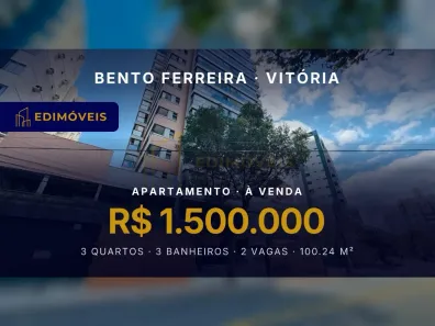 Apartamento com 3 Quartos à venda, 100m² no Bento Ferreira, Vitória