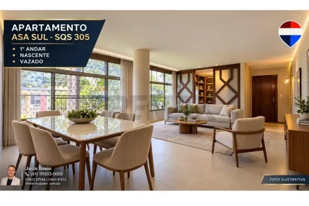 Apartamento com 3 Quartos à venda, 133m² no Asa Sul, Brasília