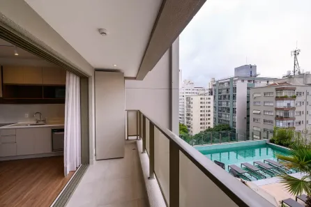Apartamento com 1 Quarto para alugar, 42m² no Santa Cecília, São Paulo