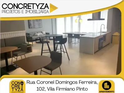 Apartamento com 1 Quarto para alugar, 26m² no Vila Firmiano Pinto, São Paulo