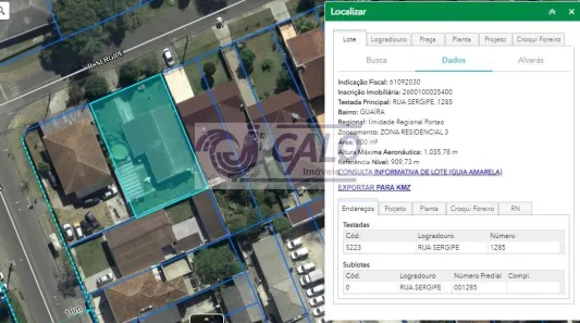 Lote/Terreno à venda, 157m² no Guaíra, Curitiba