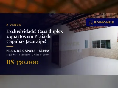 Casa com 2 Quartos à venda, 59m² no Praia de Capuba, Serra