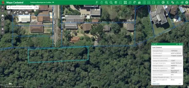 Lote/Terreno à venda, 1007m² no Santo Inácio, Curitiba