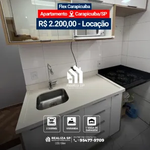 Apartamento com 2 Quartos para alugar, 48m² no Vila da Oportunidade, Carapicuíba