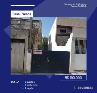 Casa com 2 Quartos à venda, 290m² no Parque Turf Club, Campos dos Goytacazes