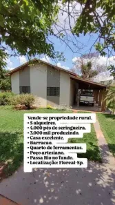 Fazenda/Sítio com 3 Quartos à venda, 121000m² no Zona Rural, Floreal