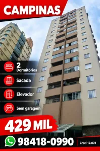 Apartamento com 2 Quartos à venda, 65m² no Campinas, São José