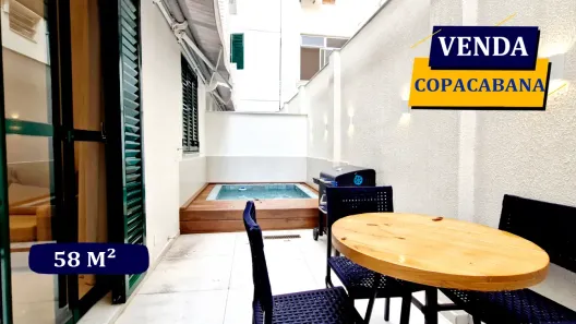 Apartamento com 1 Quarto à venda, 58m² no Copacabana, Rio de Janeiro