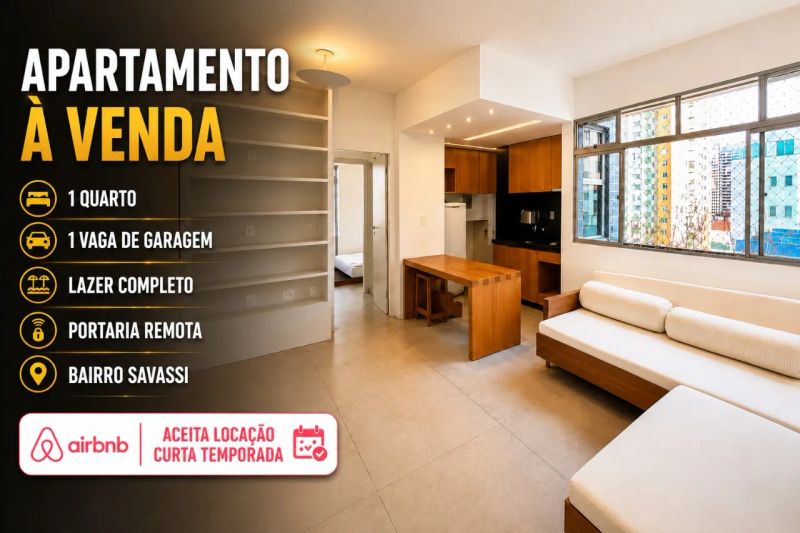 Apartamento com 1 quarto — Savassi, Belo Horizonte