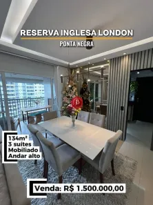 Apartamento com 3 Quartos à venda, 134m² no Ponta Negra, Manaus