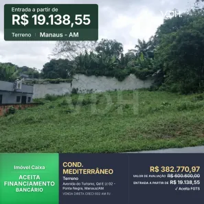 Lote/Terreno à venda, 794m² no Ponta Negra, Manaus
