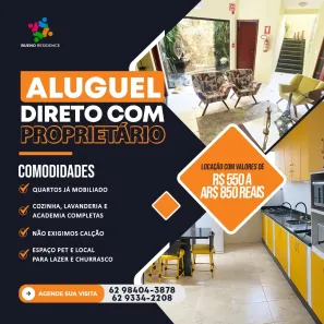 Kitnet com 1 Quarto para alugar, 25m² no Setor Sol Nascente, Goiânia