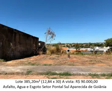 Lote/Terreno à venda, 385m² no Pontal Sul - Acréscimo, Aparecida de Goiânia