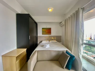 Apartamento com 1 Quarto para venda ou aluguel, 32m² no Brooklin Paulista, São Paulo
