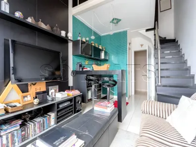 Flat com 1 Quarto à venda, 40m² no Cidade Monções, São Paulo