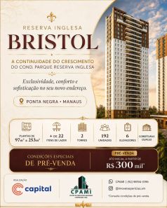 Apartamento com 3 Quartos à venda, 97m² no Nova Esperança, Manaus
