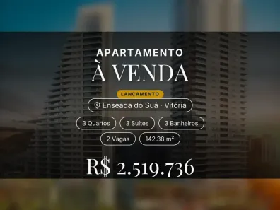 Apartamento com 3 Quartos à venda, 142m² no Enseada do Suá, Vitória