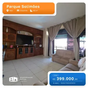 Apartamento com 3 Quartos à venda, 90m² no Raiz, Manaus