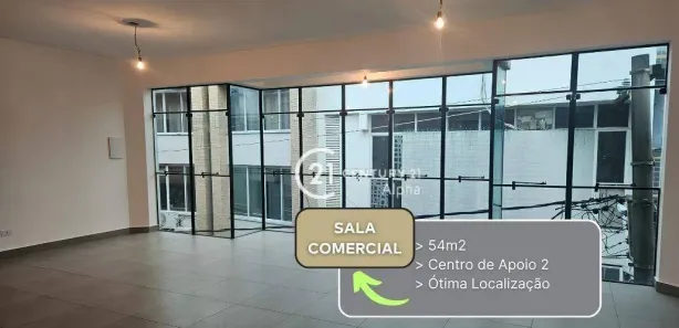 Sala Comercial para alugar, 54m² no Alphaville, Santana de Parnaíba