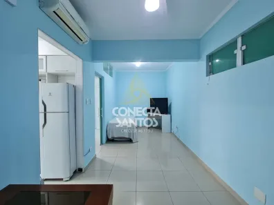 Apartamento com 1 Quarto para alugar, 55m² no José Menino, Santos