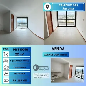 Apartamento com 1 Quarto à venda, 22m² no Caminho das Árvores, Salvador