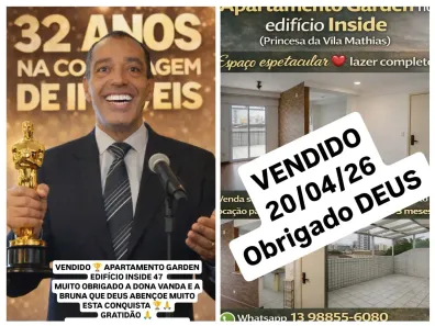 Apartamento com 1 Quarto para venda ou aluguel, 70m² no Vila Mathias, Santos