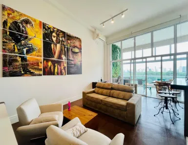 Apartamento com 1 Quarto para alugar, 85m² no Brooklin Paulista, São Paulo