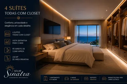 Apartamento com 4 Quartos à venda, 233m² no Areia Preta, Natal
