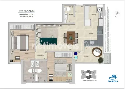 Apartamento com 3 Quartos à venda, 88m² no Gutierrez, Belo Horizonte