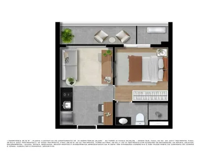 Apartamento com 2 Quartos à venda, 57m² no Santa Cecília, São Paulo
