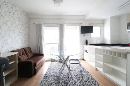 Apartamento com 1 Quarto para alugar, 38m² no Brooklin Paulista, São Paulo