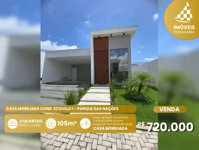 Casa com 3 Quartos à venda, 105m² no Parque das Nações, Parnamirim