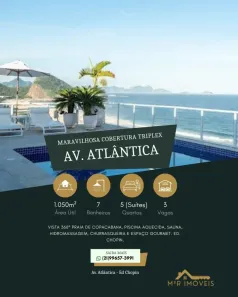 Apartamento com 5 Quartos à venda, 1050m² no Copacabana, Rio de Janeiro