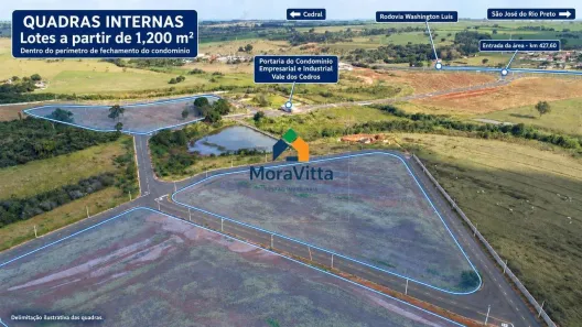 Lote/Terreno à venda, 1200m² no Centro Empresarial e Industrial Vale dos Cedros, Cedral