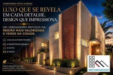 Casa de Condomínio com 4 Quartos à venda, 525m² no Chácara Santo Antônio (Zona Sul), São Paulo