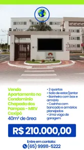 Apartamento com 2 Quartos à venda, 40m² no Coxipó, Cuiabá