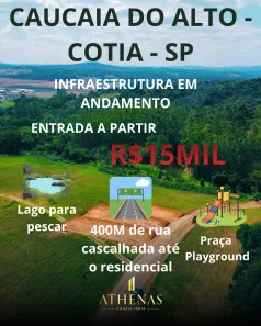 Lote/Terreno à venda, 500m² no Recreio Topázio (Caucaia do Alto), Cotia
