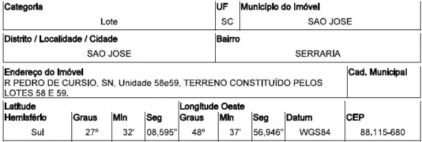 Lote/Terreno à venda, 633m² no Serraria, São José