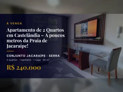 Apartamento com 2 Quartos à venda, 55m² no Conjunto Jacaraípe, Serra