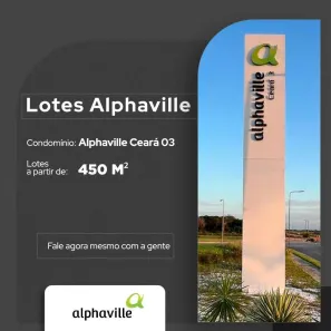 Lote/Terreno à venda, 458m² no Cidade Alpha, Eusébio