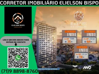 Apartamento com 1 Quarto à venda, 37m² no Rio Vermelho, Salvador