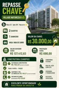 Apartamento com 2 Quartos à venda, 40m² no Maiobão, Paço do Lumiar