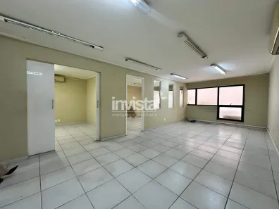 Sala Comercial para alugar, 115m² no Centro, Santos
